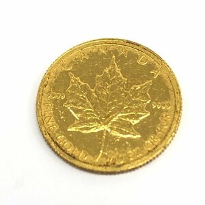 K24IG　カナダ　メイプルリーフ金貨　1/10oz　総重量3.1g【CDBD7083】