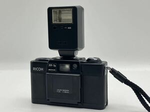 240404336003 RICOH リコー FF-1s COLOR RIKENON F2.8 f=35mm 専用ストロボ付 コンパクトカメラ フィルムカメラ 中古