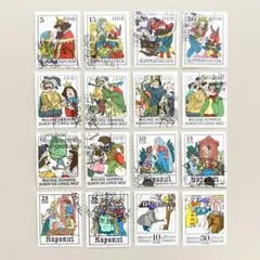 外国切手16枚セット（東ドイツ：童話）