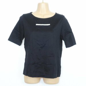 【美品】インゲボルグ★Tシャツ 半袖 サイズ3(9号) ロゴ入り バラ コットン100！ レターパック可 黒系 z1832