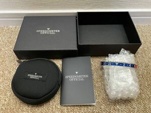 H07☆送料無料☆美品 SPEEDOMATER OFFICIAL/スピードメーター GMTマスター バングル シルバー スチール ブルー レッド オフィシャル