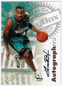 1997-98 NBA SKYBOX Autographics Grant Hill Auto Autograph スカイボックス グラント・ヒル 直筆サイン 97-98