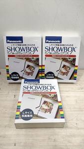 送料無料S80225 パナソニック Panasonic ショーボックス SHOWBOX PP-40L 写真 フォトスタンド スイス製 まとめ3点セット　新品未開封品