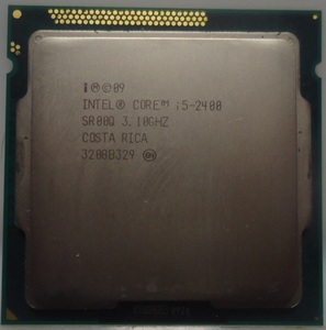 Socket LGA1155 Intel i5 2400 詳細動作確認版 訳あり個体　　　 　　CPU 第二世代 インテル ソケット