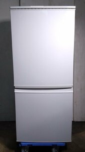 【大阪/岸和田発 格安自社便】SHARP/シャープ 冷凍冷蔵庫 137L SJ-D14A-W ホワイト つけかえどっちもドア 耐熱トップテーブル