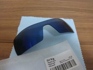 緊急値下げ！★オークリー オイルリグ用 カスタム偏光レンズ　OIL RIG PACIFIC BLUE Color Polarized