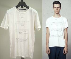 DoverStreetMarket購入 FABIO QUARANTA ファビオクアランタ 13SSプリントTシャツS白 Italy製