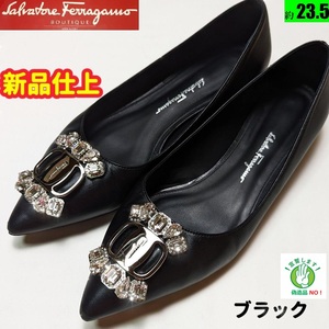 新品そっくりさんフェラガモFerragamo 　ビジュー パンプス 6D