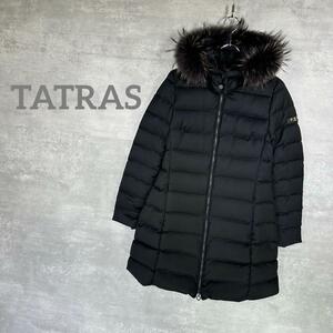 『TATRAS』 タトラス (2) ファー付き ダウンコート / ブラック