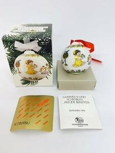 美品★HUTSCHEN REUTHER フッチェンロイター CHRISTMAS BALL 1993 クリスマスボール オーナメント ツリー飾り