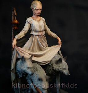Witch ウィッチ 少女と狼 19cm ガレキ 樹脂 レジン キット 模型 パーツ 未塗装