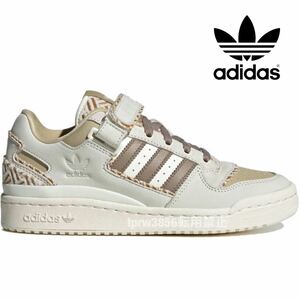 新品未使用 アディダス FORUM LOW【27.5cm】フォーラム 天然皮革 レザー 本革 adidas スニーカー アディダス 0021 ローカット 茶色 靴