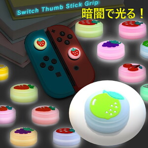 暗闇で光る☆ Nintendo Switch/Lite 対応 スティックカバー 【dco-151-22】 蓄光 シリコン キャップ スイッチ ジョイコン