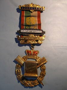 フリーメイソン メーソン スターリングシルバー 925 金彩 記章 メダル 徽章 勲章 バッジ RAOB GLE 刻印 ホールマーク 英国ビンテージ 1968 