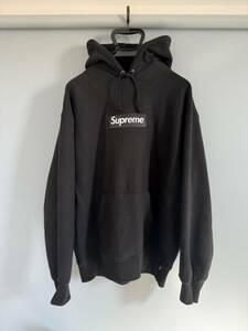 21FW Supreme BoxLogo Hooded Sweatshirt Black L シュプリーム ボックスロゴ パーカー 黒