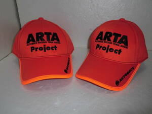 ①未使用 ARTA キャップ (帽子) 大人子供セット オートバックス SUPER GTアグリautobacs racing team aguri 鈴木亜久里ARTAprojec