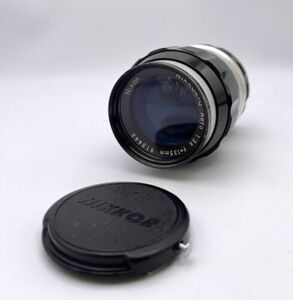 Nikon Nikkor-Q Auto lens F/3.5 135mm Nippon Kogaku with Caps Excellent Condition 海外 即決