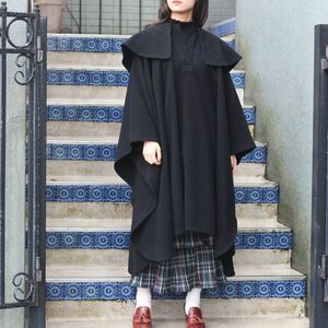 COMME des GARCONS WOOL OVER CAPE COAT PONCHO/コムデギャルソンウールケープコート(ポンチョ)