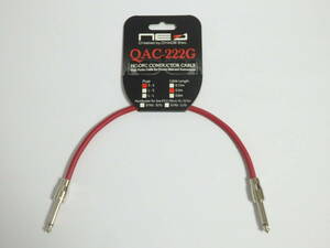 E224C2【未使用】 ■ NEO by OYAIDE / QAC-222G S-S 0.3m / パッチケーブル ■ オヤイデ / Made in Japan