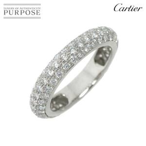 カルティエ Cartier #47 リング フル パヴェ ダイヤ フル エタニティ Pt プラチナ 指輪 Diamond Ring 90227703