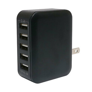 まとめ得 MCO USB-ACアダプタ 2.4A 自動出力制御 ブラック IPA-60U2/BK x [2個] /l