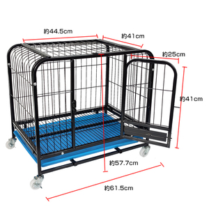 1円 ペットケージ 小型 犬 猫 組み立て式 キャスター付き サークル 扉 フェンス 留守番 室内用 屋内用 ドッグ用品 キャット用品 pt051