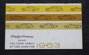 カタログ アメリカ車 フオード　総合カタログ　1963　小型版