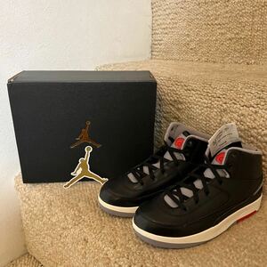 NIKE AIR JORDAN2 RETRO（PS）★US2.5/22cm★黒赤★ブルズカラー★3Y★ナイキエアジョーダン2レトロ★BLACKxRED★新品未使用