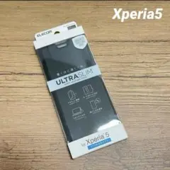 新品未使用　Xperia5 ブラック×レッド手帳型ケース　ウルトラスリム送料無料