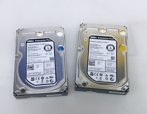 ●DELL 3.5inch SAS 12Gbps HDD 6TB 2台セット [DP/N:08D1V4] [ST6000MM0034]