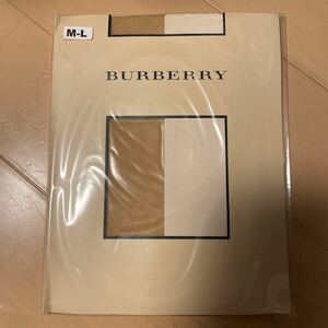 送料無料　新品　BURBERRY バーバリー パンティストッキング M-L ベージュ　福助　送料込み