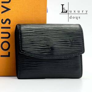 【美品☆1円】 Louis Vuitton　ルイヴィトン　エピ　コインケース　小銭入れ　黒　ブラック　エピ　ポルトモネ　サーンプル