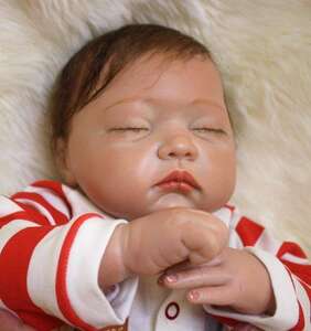 リボーンドール リアル 赤ちゃん人形 トドラードール ベビードール 49cm 高級 かわいい 衣装・おしゃぶり付き クローズアイ ba49