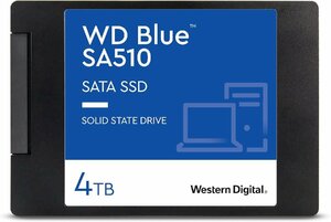 Western Digital ウエスタンデジタル WD Blue SATA SSD 内蔵 4TB 2.5インチ(読取り最大 560MB/s 書込み最大 520MB/s) WDS400T3B0A-EC SA510