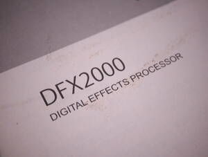 PHONIC DFX2000 取扱説明書