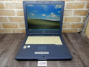 H358☆希少品★Windows XP プロリカバリーメディア付★CeleronＭ★40GBハードディスク★14液晶ノートパソコン★富士通★FMV-830NU/L