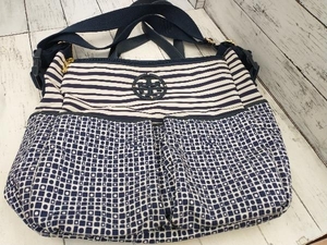 TORY BURCH トートバッグ マザーズバッグ ネイビー トリーバーチ