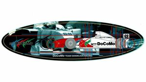 ステッカー　フォーミュラニッポン 2001　DoCoMo TEAM DANDELION RACING　野田英樹　ドコモ・ダンディライアン