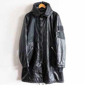 【極美品】STONE ISLAND 【2019AW/SHADOW PROJECT DUAL GRID NYLON FISHTAIL PARKA】L モッズコート ストーンアイランド 2307160