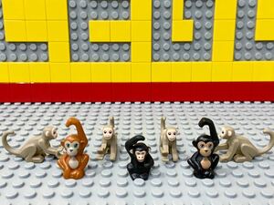 ☆サル☆ レゴ　動物ミニフィグ　猿　さる　モンキー　( LEGO 人形 ジャングル 動物園 フレンズ