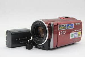 【返品保証】 【録画再生確認済み】ソニー Sony HANDYCAM HDR-CX170 レッド 25x バッテリー付き ビデオカメラ v224