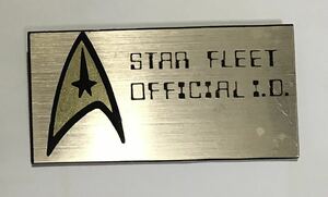 STAR FLEET OFFICIAL I.D. バッジ スタートレック