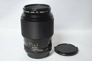 Canon キヤノン New FD 100ｍｍ F4 MACRO 単焦点 レンズ 中古 実用向け ( 接写 草花 フィルム カメラ オールド 