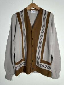 70s vintage Sportswear cardigan ヴィンテージ スポーツウェア アクリルカーディガン ロカビリー 古着 