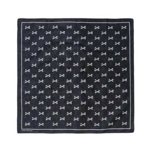 新品 黒 WTAPS クロスボーン バンダナ BANDARIA BANDANA BLACK ダブルタップス バンダナ 