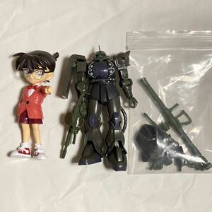 【1/144】EG HG 江戸川コナン(シャア専用ザクIIカラー)＆シャア専用ザクII(赤井秀一カラー) ガンプラ ジャンク パーツ 完成品