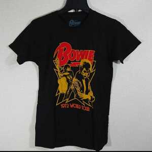 【S】Impact/バンドTシャツ/David Bowie 1972 WORLD TOUR/黒/正規ライセンス品