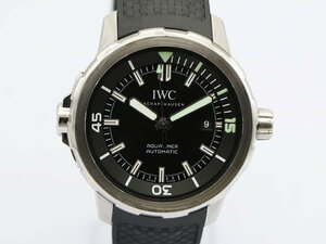 【 IWC インターナショナルウォッチカンパニー 】腕時計 IW329001 アクアタイマー 黒文字盤 SS/ラバー 自動巻 メンズ 新着 01540-0