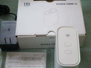 WiMAX HOME 02 (NEC) NAS32SWU ホワイト　中古　3年使用　解約済み　SIMなし