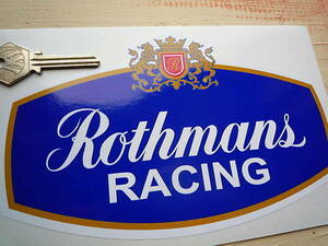 送料無料 ROTHMANS RACING ロマンズ 200/120mm 車 バイク ステッカー デカール